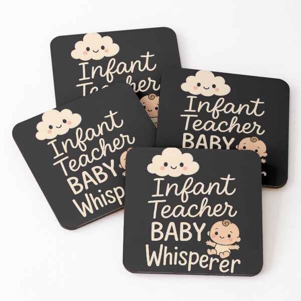Item preview, Copy of Infant Teacher Baby Whisperer Cute Pastel Design – Crown & Cloud Cartoon Style designed and sold by 9morethan9®.