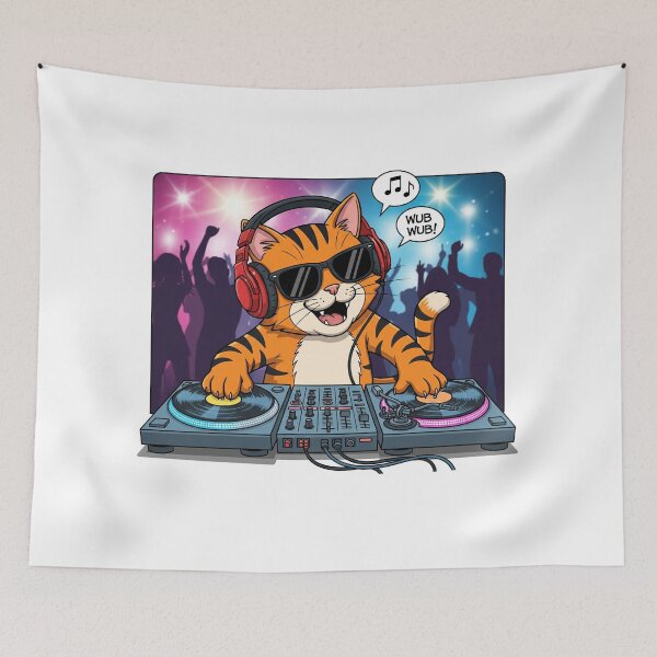 Item preview, DJ Cat Dropping the Beat at the Party designed and sold by catlovers2025.