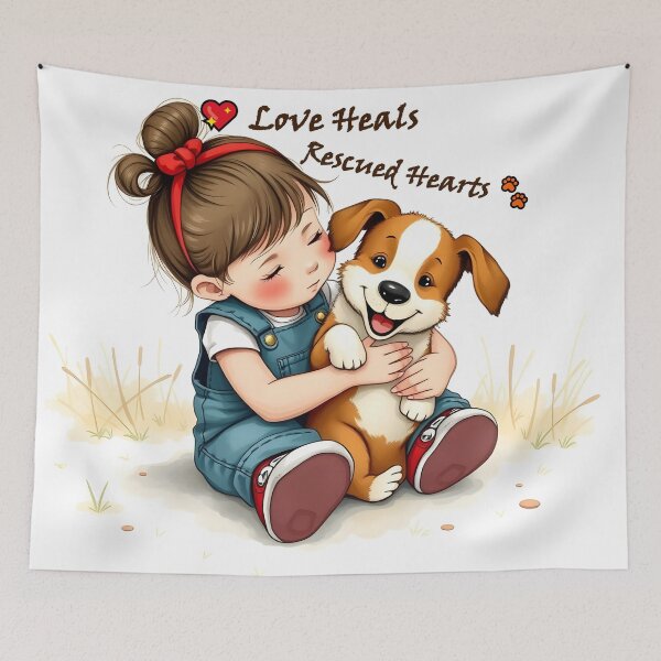 Item preview, Love Heals Rescued Hearts designed and sold by PawPrintedArt.