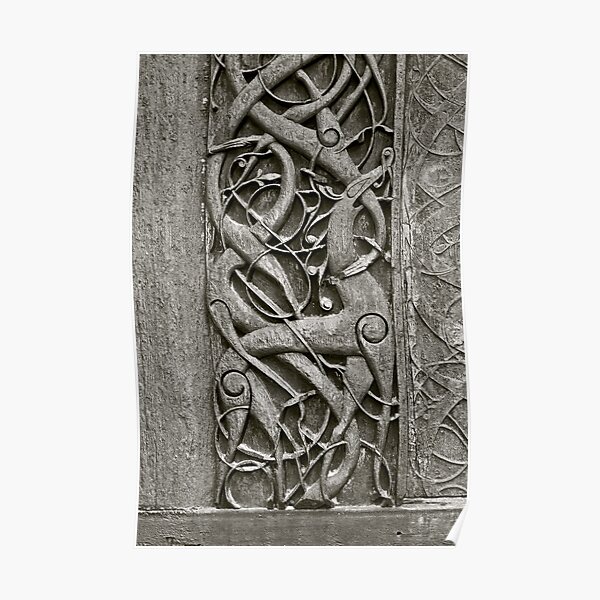 Viking Age typical animal-ornamentation, the so called "Urnes style" of animal-art. Urnes Stave Church (Norwegian: Urnes stavkirke). North portal deatail. by Brown Sugar. Views (186) Favs (2) Thx! Poster