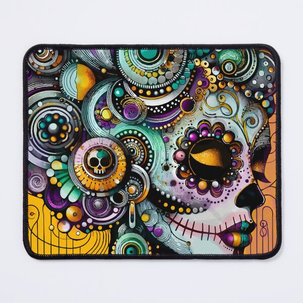 Item preview, Colorful Catrina Illustration - Day of the Dead Art and Mexican Tradition designed and sold by  Ojo de Lilith.