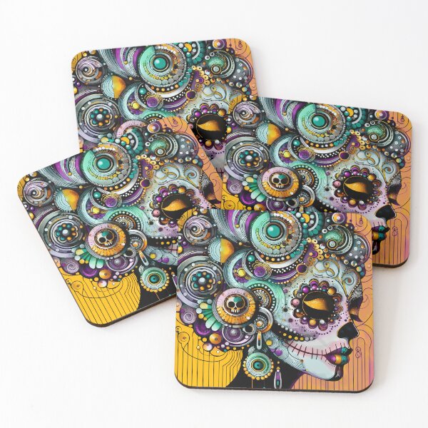 Item preview, Colorful Catrina Illustration - Day of the Dead Art and Mexican Tradition designed and sold by  Ojo de Lilith.