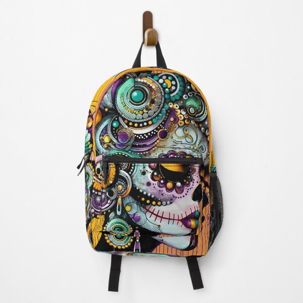 Item preview, Colorful Catrina Illustration - Day of the Dead Art and Mexican Tradition designed and sold by Ojo de Lilith.
