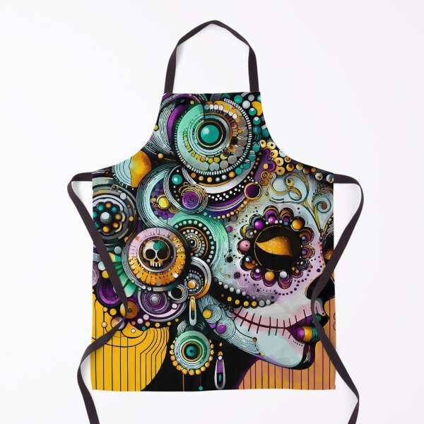 Item preview, Colorful Catrina Illustration - Day of the Dead Art and Mexican Tradition designed and sold by Ojo de Lilith.