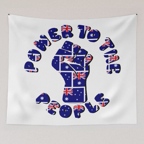 Item preview, Power to the People - Australian Flag designed and sold by KateVanFloofno1.