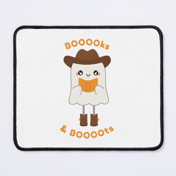 Item preview, BOOks & BOOts Cute Ghost Cowboy Reading Book designed and sold by Stephanie Hardy.