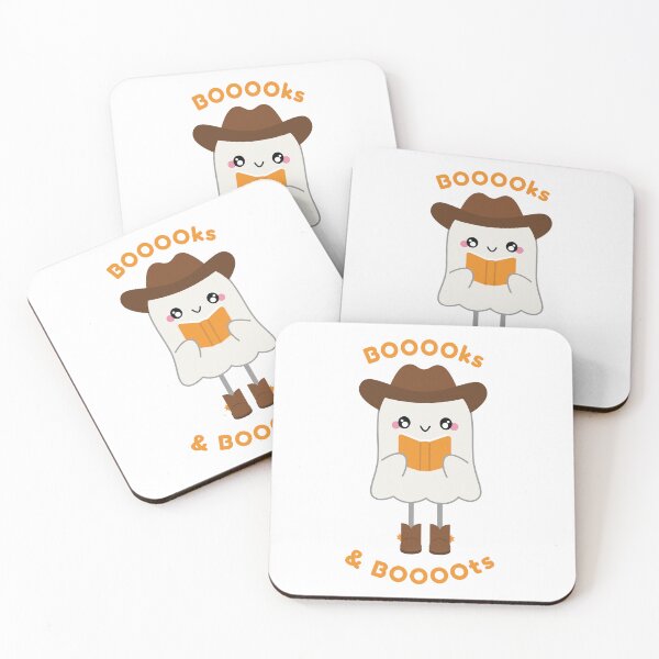 Item preview, BOOks & BOOts Cute Ghost Cowboy Reading Book designed and sold by Stephanie Hardy.