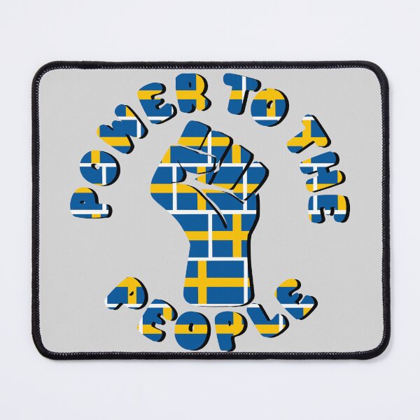 Item preview, Power to the People - Sverige - Sweden Flag designed and sold by KateVanFloofno1.