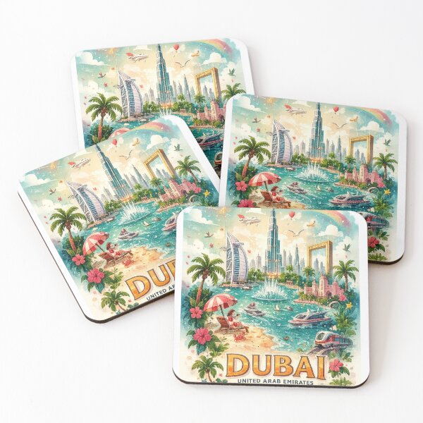 Item preview, Dubai Skyline and Beach Paradise designed and sold by Al-Ziyyel Studio✨.