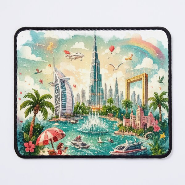 Item preview, Dubai Skyline and Beach Paradise designed and sold by Al-Ziyyel Studio✨.