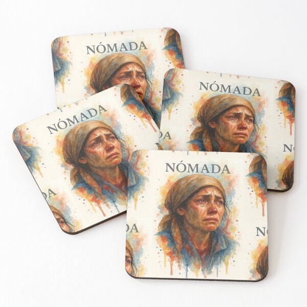 Item preview, NOMAD — Watercolor portrait of a migrant woman. By COLORALMY designed and sold by Coloralmy.