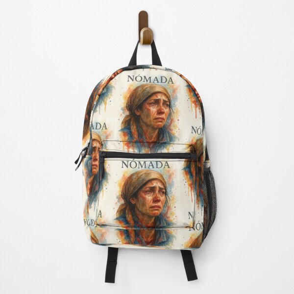 Item preview, NOMAD — Watercolor portrait of a migrant woman. By COLORALMY designed and sold by Coloralmy.