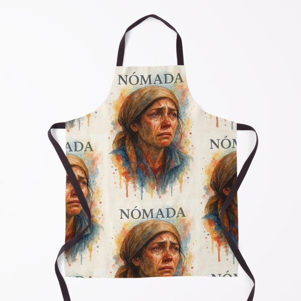 Item preview, NOMAD — Watercolor portrait of a migrant woman. By COLORALMY designed and sold by Coloralmy.