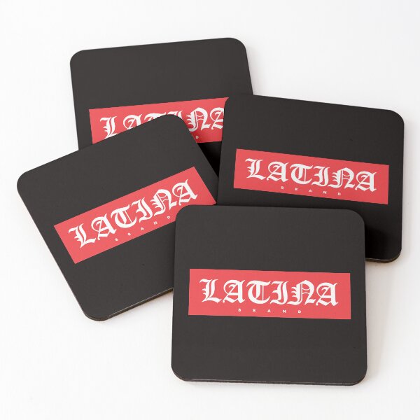 Item preview, Latina Brand Gothic letterhead in red and white designed and sold by williamlharvey.