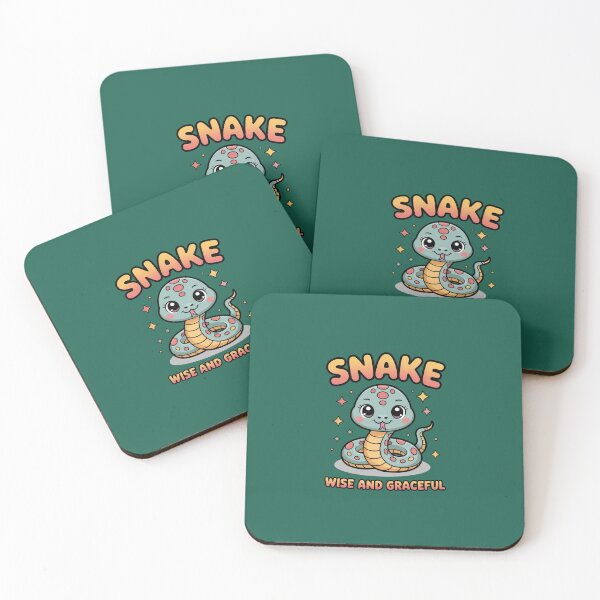 Item preview, "Small Cute Zodiac Snake – Wise and Graceful | Positive Vibes" designed and sold by HolisticFurArt.