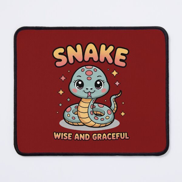 Item preview, "Small Cute Zodiac Snake – Wise and Graceful | Positive Vibes" designed and sold by HolisticFurArt.