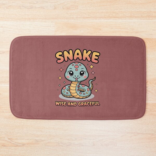 Item preview, "Small Cute Zodiac Snake – Wise and Graceful | Positive Vibes" designed and sold by HolisticFurArt.