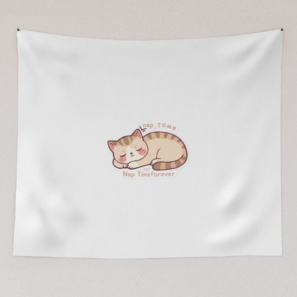 Item preview, Cute Sleeping Cat – Nap Timeforever designed and sold by Chill Doodles.