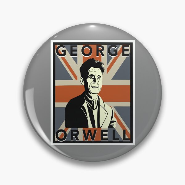 Item preview, George Orwell on British Flag designed and sold by KateVanFloofno1.