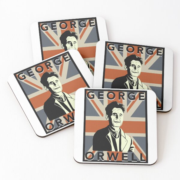 Item preview, George Orwell on British Flag designed and sold by KateVanFloofno1.
