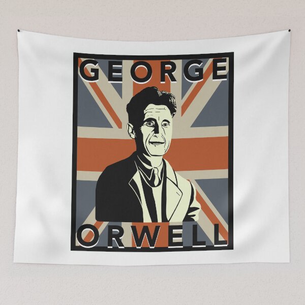 Item preview, George Orwell on British Flag designed and sold by KateVanFloofno1.