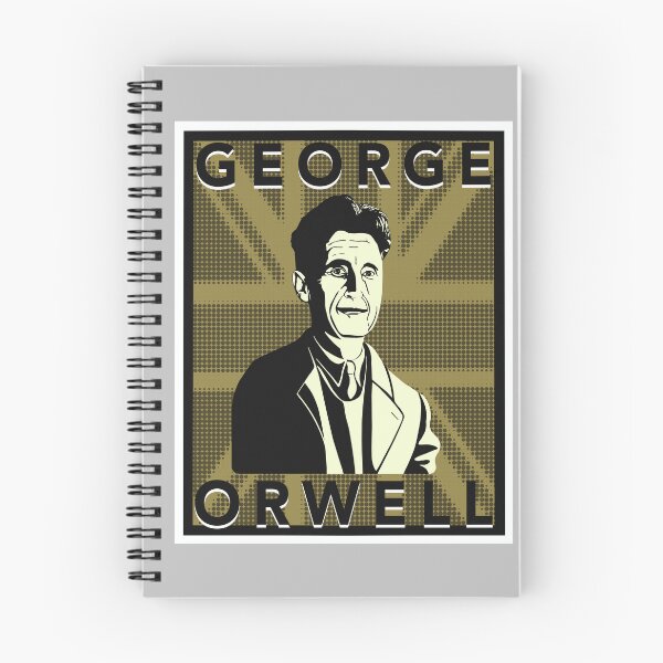 Item preview, George Orwell on British Flag monochrome  designed and sold by KateVanFloofno1.