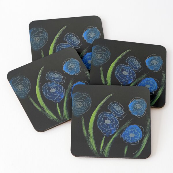 Item preview, Blue Flowers through Brush Strokes designed and sold by SunnSkullDream.