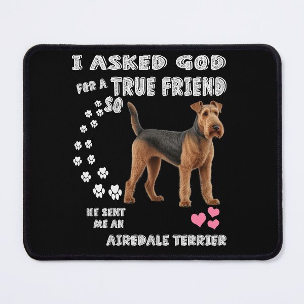 Item preview, Airedale Terrier Dog Mom, Airedale Dad Art, Airedale Lover designed and sold by . JustBeUnique ..