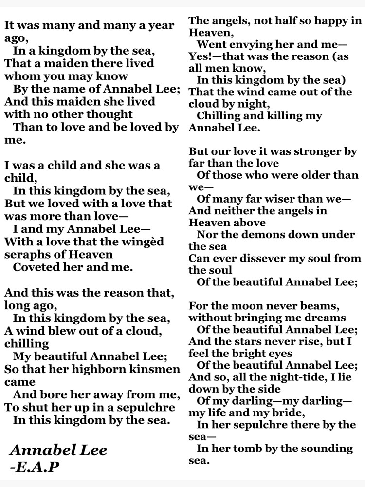 Annabel Lee- Edgar Allan Poe