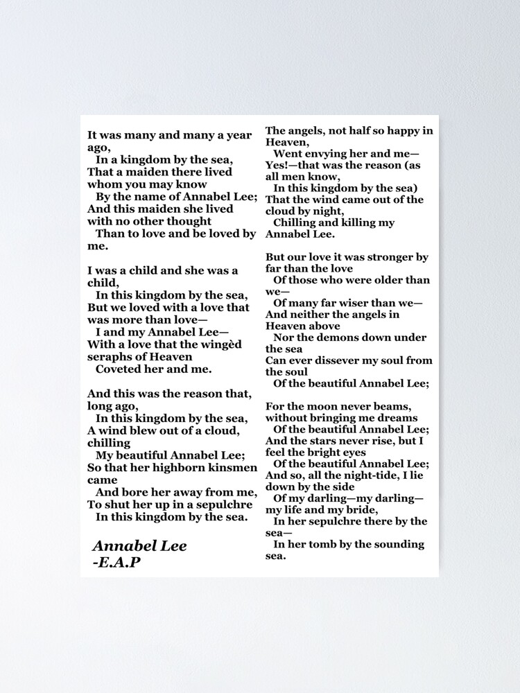 Annabel Lee- Edgar Allan Poe