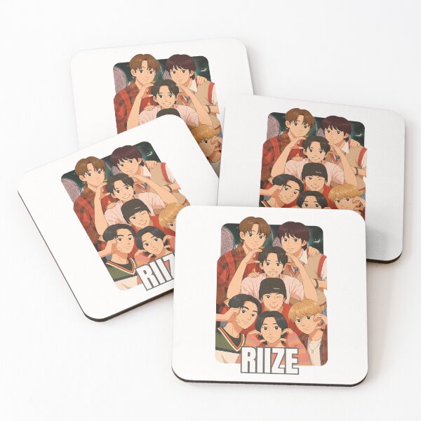 Item preview, RIIZE Cartoon Name Illustration Collage K-pop Group designed and sold by AJUNICE STUDIO.