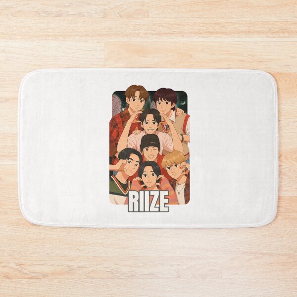 Item preview, RIIZE Cartoon Name Illustration Collage K-pop Group designed and sold by AJUNICE STUDIO.