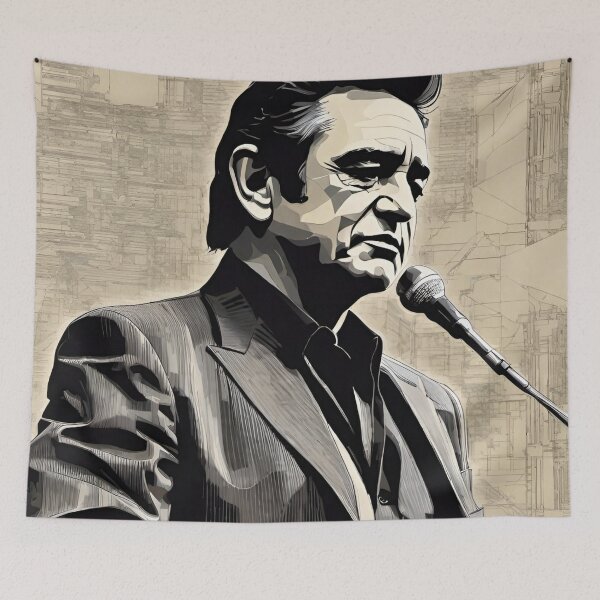 Item preview, Johnny Cash designed and sold by Bleudawn7.