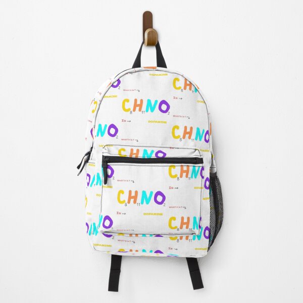 Item preview, Colorful Dopamine Molecular Structure – C8H11NO2 Chemical Formula Art designed and sold by CraftMuse19.