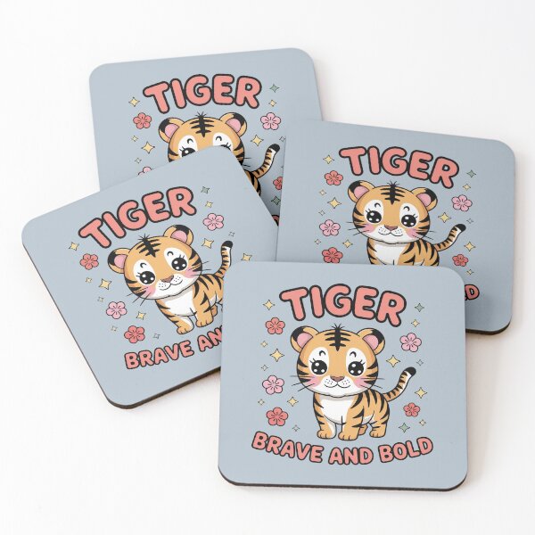 Item preview, "Chinese Zodiac Tiger – Small Cute Brave and Bold with Positive Vibes" designed and sold by HolisticFurArt.