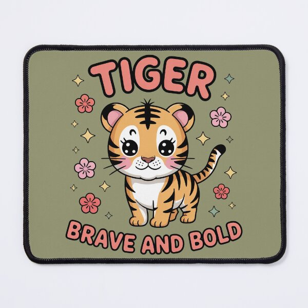Item preview, "Chinese Zodiac Tiger – Small Cute Brave and Bold with Positive Vibes" designed and sold by HolisticFurArt.