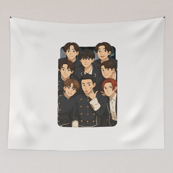 Item preview, Ateez Cartoon illustration Collage K-pop Group designed and sold by AJUNICE STUDIO.