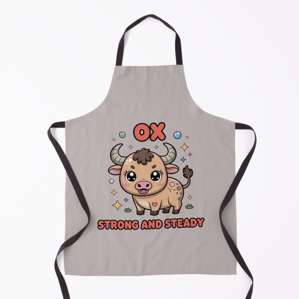 Item preview, "Chinese Zodiac Ox – Small Cute Astrology with Positive Vibes" designed and sold by HolisticFurArt.