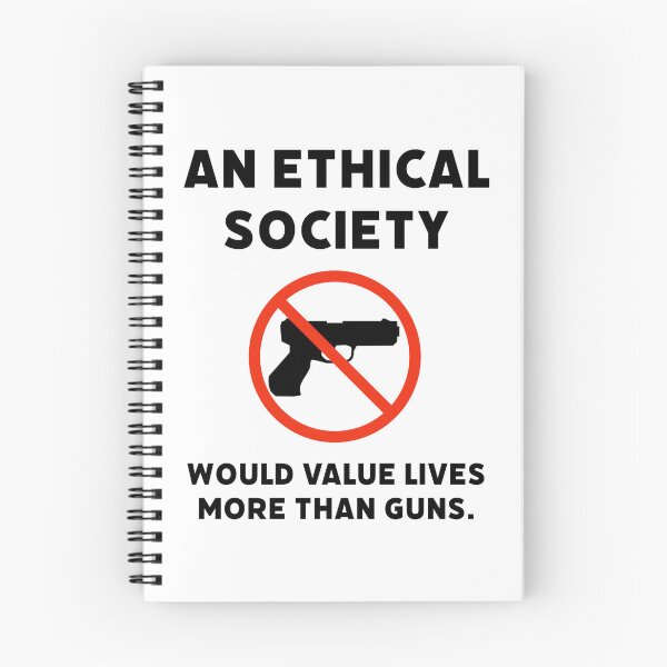 Item preview, An ethical society would value lives more than guns.  designed and sold by Rachel the Artist .