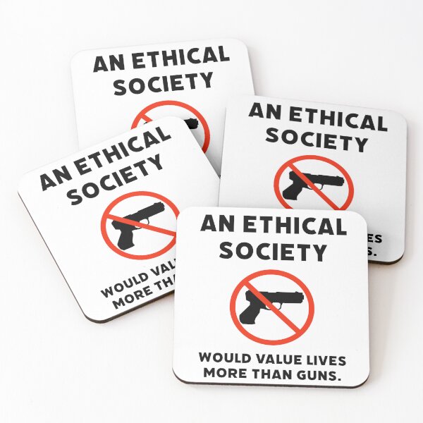 Item preview, An ethical society would value lives more than guns.  designed and sold by Rachel the Artist .