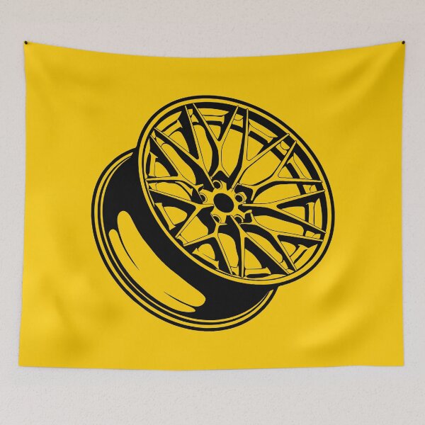 Item preview, WHEELS/RIMS (#FFCC00) designed and sold by Marlon Oseguera.