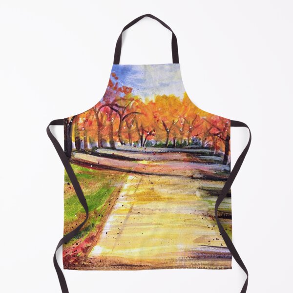 Item preview, Autumn Leaves on Trees with Pathway designed and sold by tomorrowsart.
