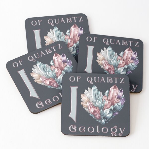 Item preview, Of Quartz I Love Geology - Quartz Heart designed and sold by KateLeap.