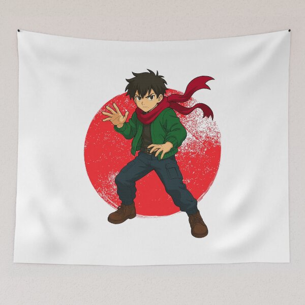 Item preview, Red Moon Warrior – Dark Anime Fighter designed and sold by lamiarte.
