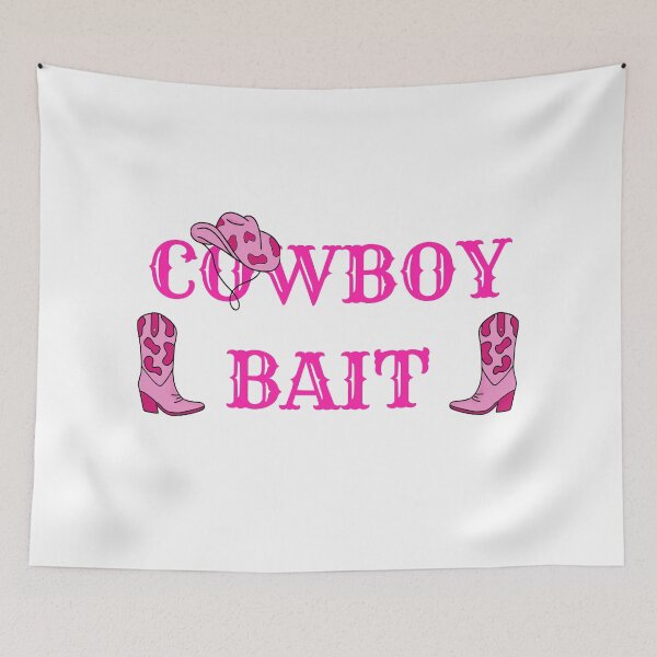 Item preview, Cowboy Bait Pink Western Cowgirl Design | Country Rodeo Aesthetic Clothing & Accessories designed and sold by KimmiesColors.