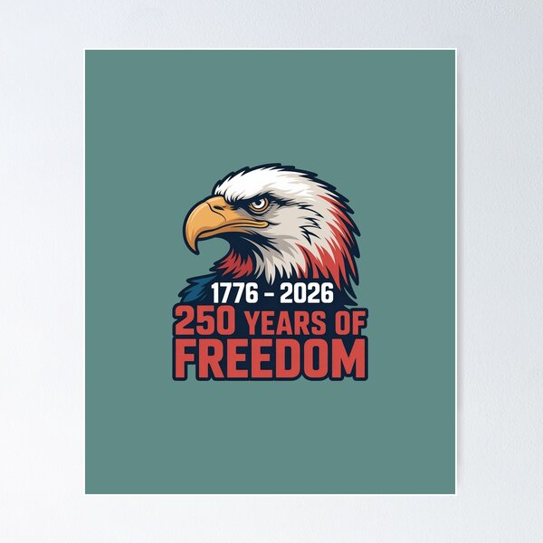 Item preview, 1776–2026 Eagle – 250 Years of American Freedom designed and sold by HolisticFurArt.