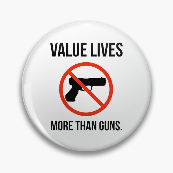 Item preview, Value lives more than guns.  designed and sold by Rachel the Artist .