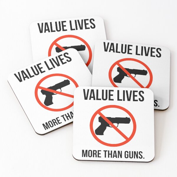 Item preview, Value lives more than guns.  designed and sold by Rachel the Artist .