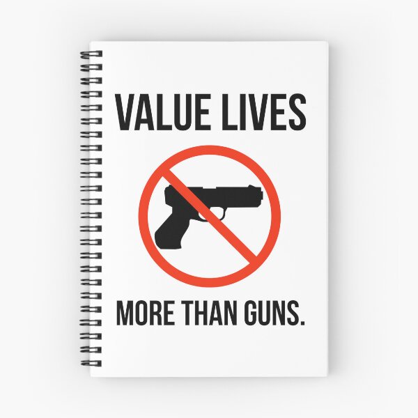 Item preview, Value lives more than guns.  designed and sold by Rachel the Artist .