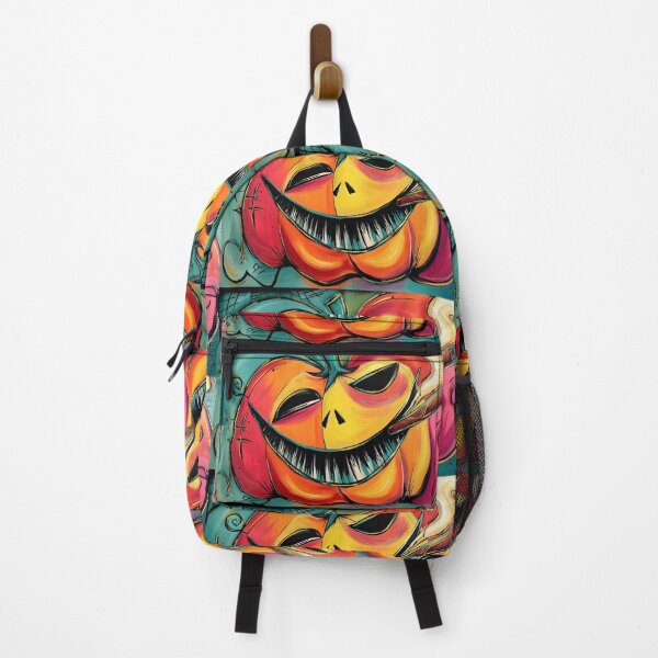 Item preview, Enjoy Halloween Fun with a Smiling Pumpkin Puffing a Cigar Amid Whimsical Spirals designed and sold by OlfactoART Studio.